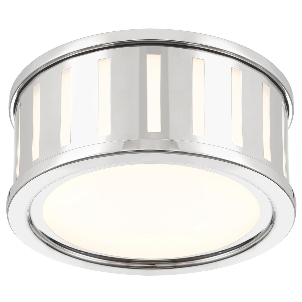 Crystorama Kendal 2 Light Polished Nickel Flush Mount