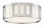 Crystorama Kendal 3 Light Polished Nickel Flush Mount