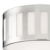 Crystorama Kendal 3 Light Polished Nickel Flush Mount