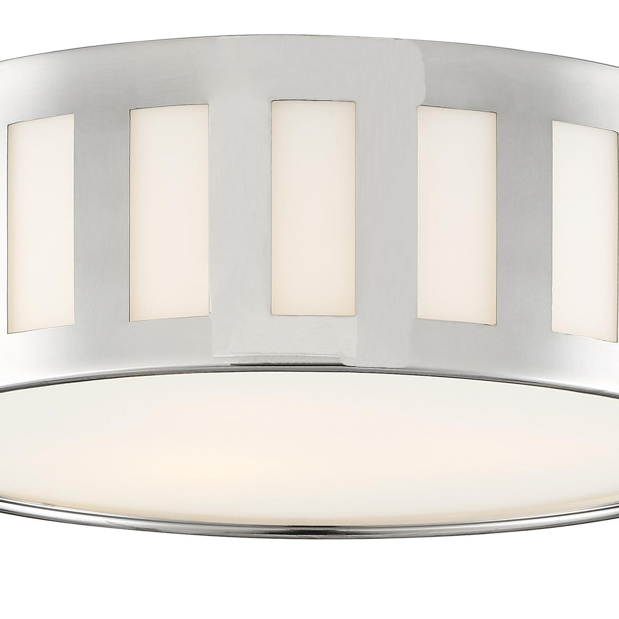 Crystorama Kendal 3 Light Polished Nickel Flush Mount