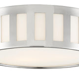 Crystorama Kendal 3 Light Polished Nickel Flush Mount
