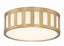 Crystorama Kendal 3 Light Vibrant Gold Flush Mount