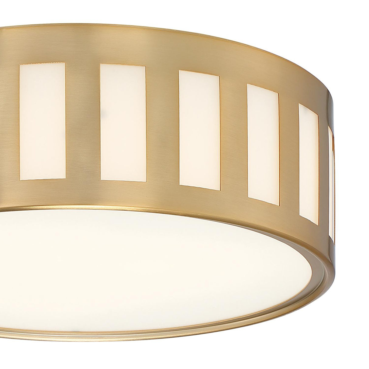 Crystorama Kendal 3 Light Vibrant Gold Flush Mount