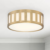 Crystorama Kendal 3 Light Vibrant Gold Flush Mount