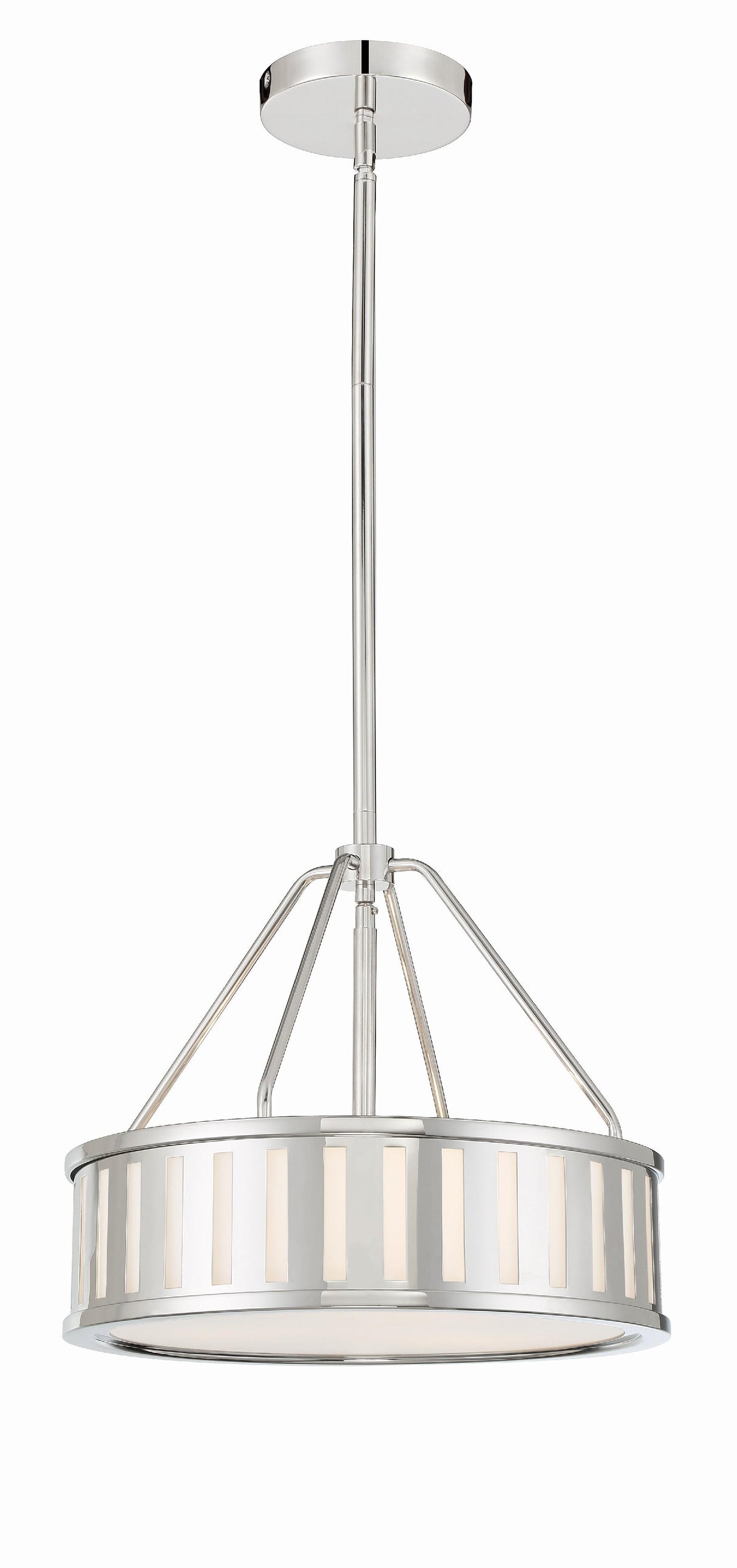 Crystorama Kendal 3 Light Polished Nickel Mini Chandelier