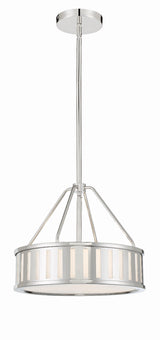 Crystorama Kendal 3 Light Polished Nickel Mini Chandelier