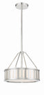 Crystorama Kendal 3 Light Polished Nickel Mini Chandelier
