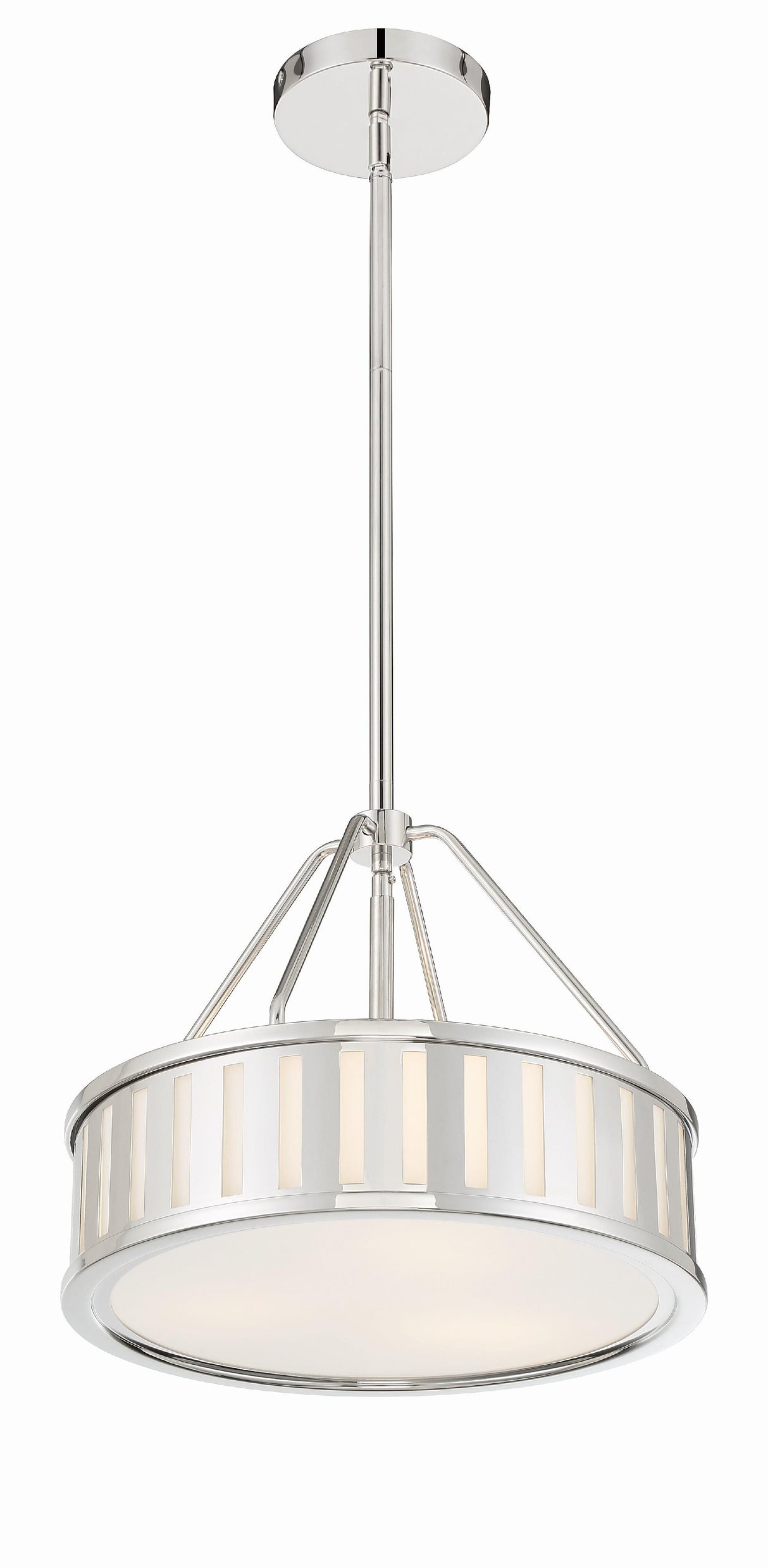 Crystorama Kendal 3 Light Polished Nickel Mini Chandelier