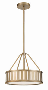 Crystorama Kendal 3 Light Vibrant Gold Mini Chandelier