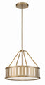 Crystorama Kendal 3 Light Vibrant Gold Mini Chandelier