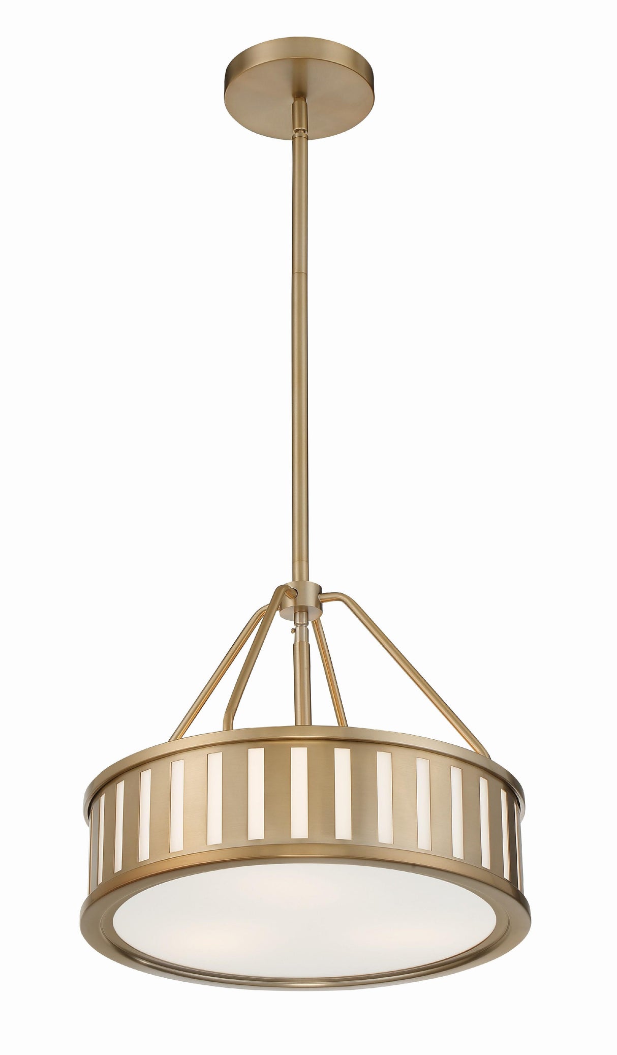 Crystorama Kendal 3 Light Vibrant Gold Mini Chandelier