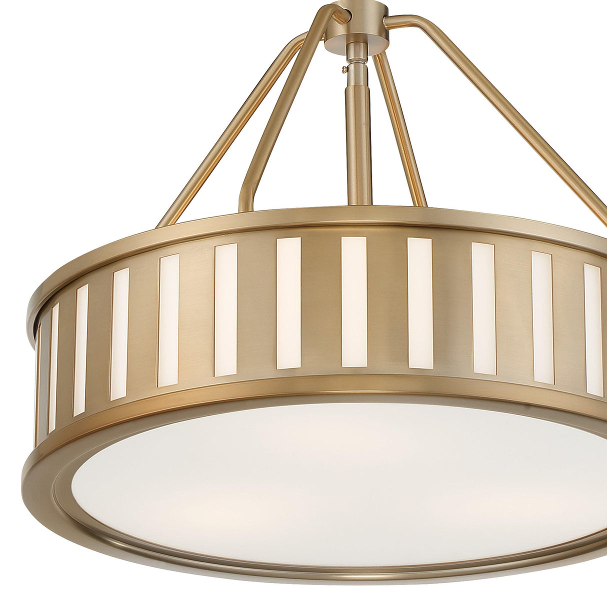 Crystorama Kendal 3 Light Vibrant Gold Mini Chandelier