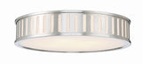 Crystorama Kendal 4 Light Polished Nickel Flush Mount