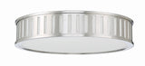 Crystorama Kendal 4 Light Polished Nickel Flush Mount