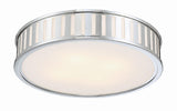Crystorama Kendal 4 Light Polished Nickel Flush Mount