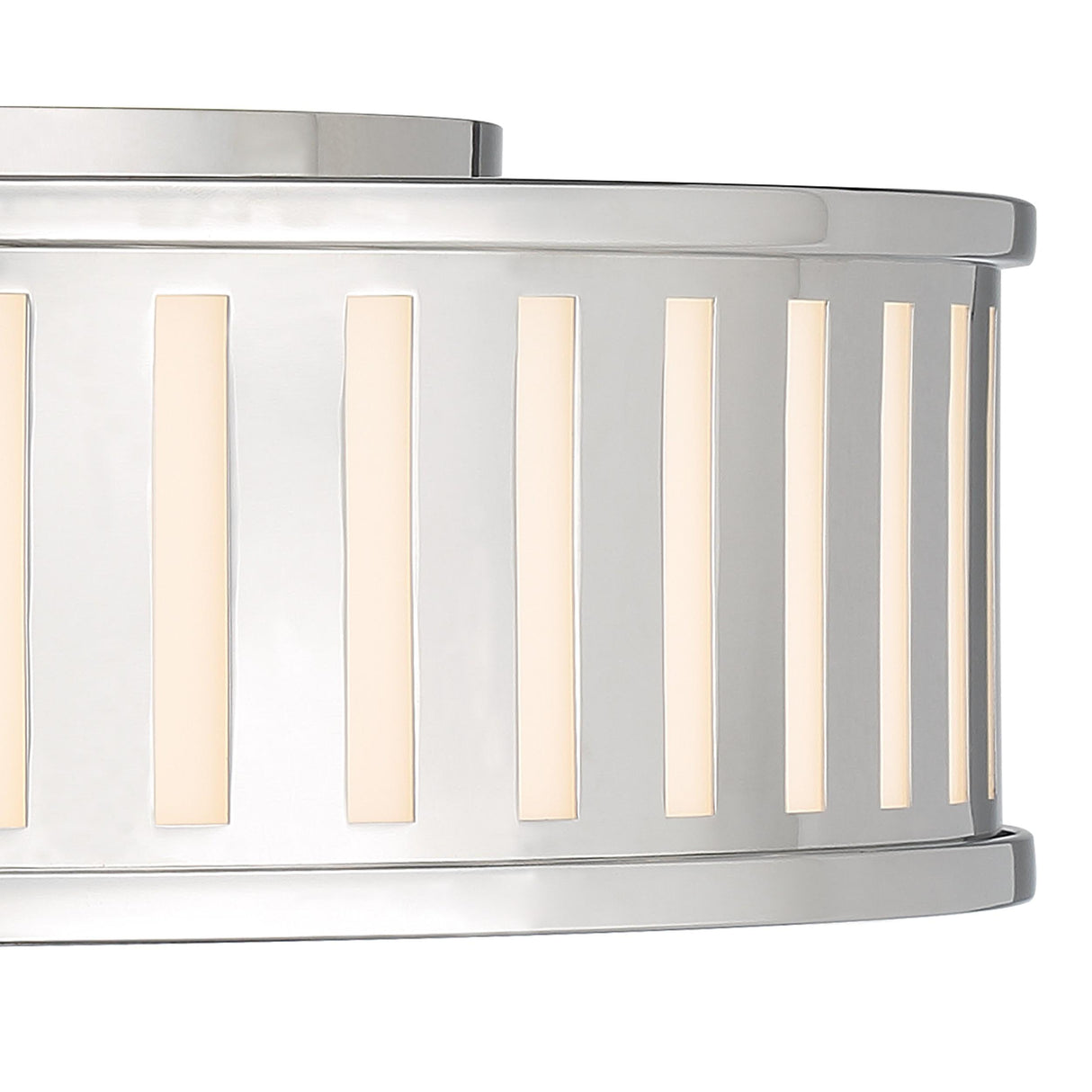 Crystorama Kendal 4 Light Polished Nickel Flush Mount