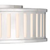 Crystorama Kendal 4 Light Polished Nickel Flush Mount