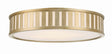 Crystorama Kendal 4 Light Vibrant Gold Flush Mount