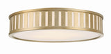 Crystorama Kendal 4 Light Vibrant Gold Flush Mount
