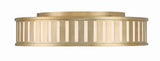 Crystorama Kendal 4 Light Vibrant Gold Flush Mount