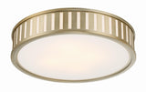 Crystorama Kendal 4 Light Vibrant Gold Flush Mount