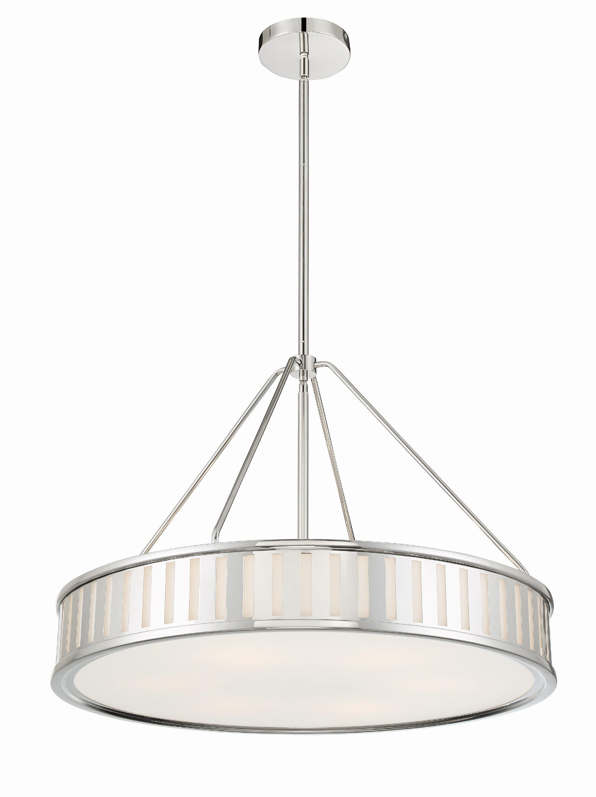 Crystorama Kendal 6 Light Polished Nickel Chandelier