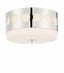 Crystorama Kirby 2 Light Polished Nickel Flush Mount