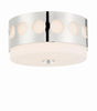 Crystorama Kirby 2 Light Polished Nickel Flush Mount