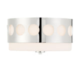 Crystorama Kirby 2 Light Polished Nickel Flush Mount