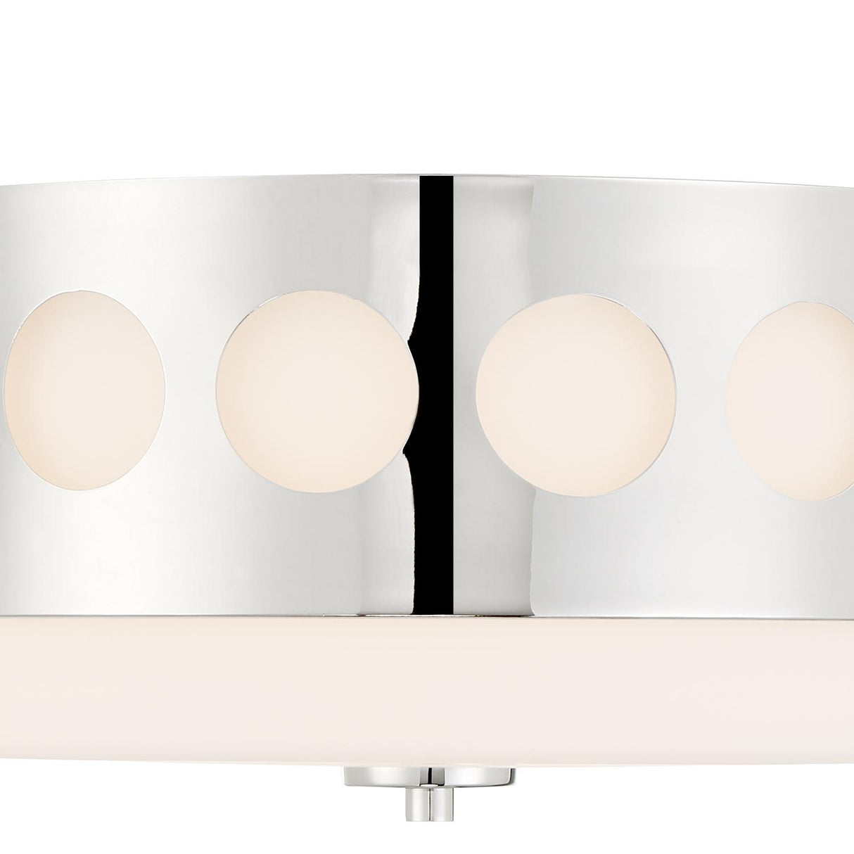 Crystorama Kirby 2 Light Polished Nickel Flush Mount
