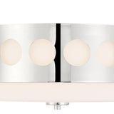 Crystorama Kirby 2 Light Polished Nickel Flush Mount
