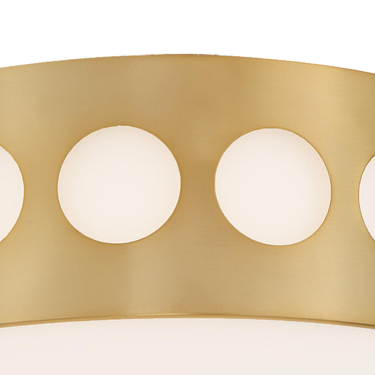 Crystorama Kirby 2 Light Vibrant Gold Flush Mount