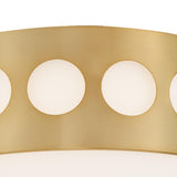 Crystorama Kirby 2 Light Vibrant Gold Flush Mount