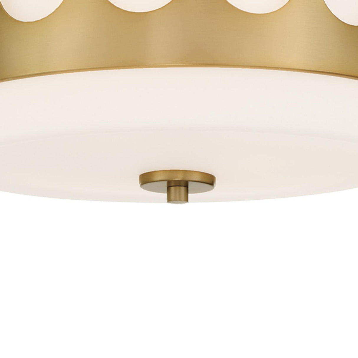 Crystorama Kirby 2 Light Vibrant Gold Flush Mount