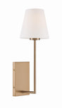 Crystorama Lena 1 Light Vibrant Gold Sconce