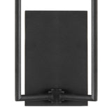 Crystorama Lena 2 Light Black Forged Sconce