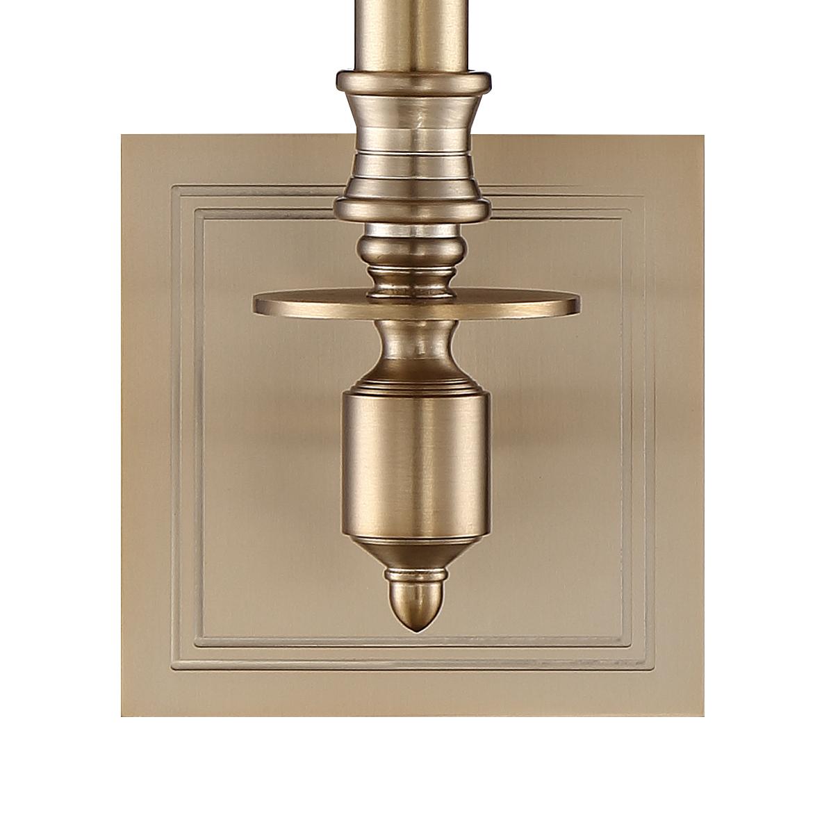 Crystorama Lloyd 1 Light Aged Brass Sconce