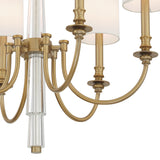 Crystorama Lloyd 6 Light Aged Brass Chandelier