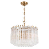 Crystorama Lofton 5 Light Aged Brass Chandelier