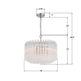 Crystorama Lofton 5 Light Polished Nickel Chandelier