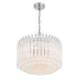 Crystorama Lofton 5 Light Polished Nickel Chandelier
