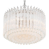 Crystorama Lofton 5 Light Polished Nickel Chandelier