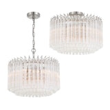 Crystorama Lofton 5 Light Polished Nickel Chandelier