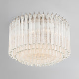 Crystorama Lofton 5 Light Polished Nickel Semi Flush Mount