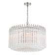 Crystorama Lofton 7 Light Polished Nickel Chandelier