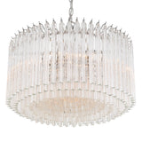 Crystorama Lofton 7 Light Polished Nickel Chandelier