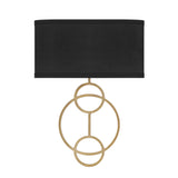 Crystorama Laurel 2 Light Vibrant Gold Sconce