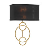 Crystorama Laurel 2 Light Vibrant Gold Sconce