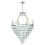 Crystorama Lucille 8 Light Antique Silver Chandelier