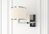 Crystorama Madison 1 Light Polished Nickel Task Sconce